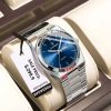 POEDAGAR Luxury Watch Sport Luminous Date Man Clock- Blue with silver body