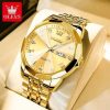 OLEVS 9931 Stainless Steel Mens Luxury Watch – Golden